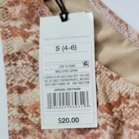 SHADE & SHORE Lurex Snake Print High Leg Extra Cheeky Bikini Bottom 𓆗 … - Picture 11 of 11